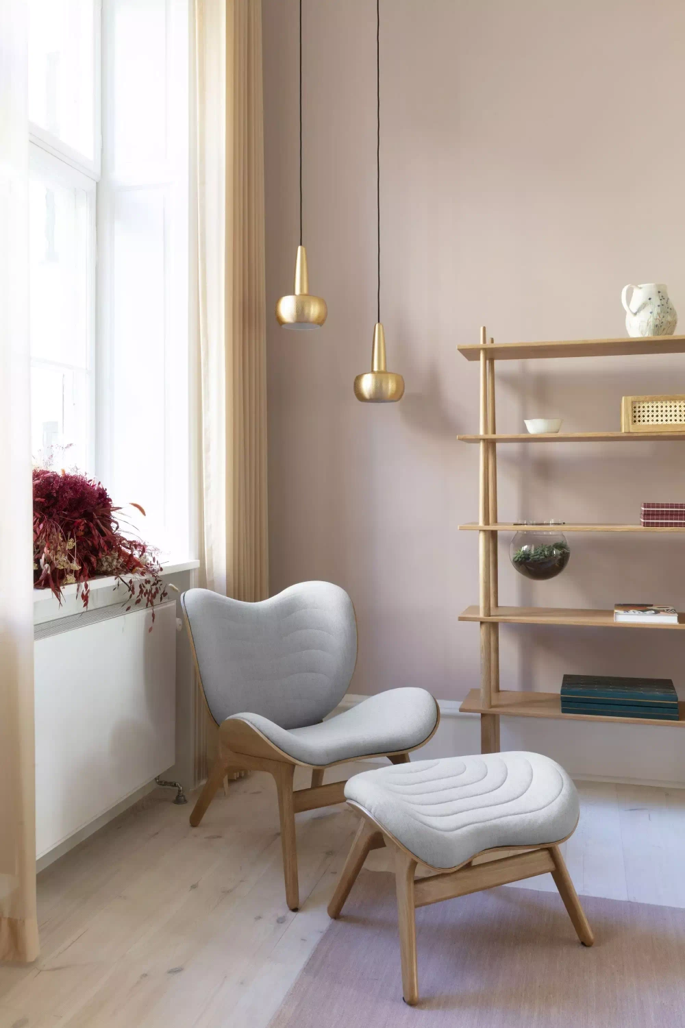 Umage :: Conversation Piece Sterling Polstersessel, grau, Breite 70 cm