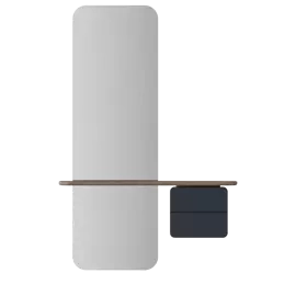 Umage :: Spiegel mit einem aus Metallrahmen One More Look hängend braun