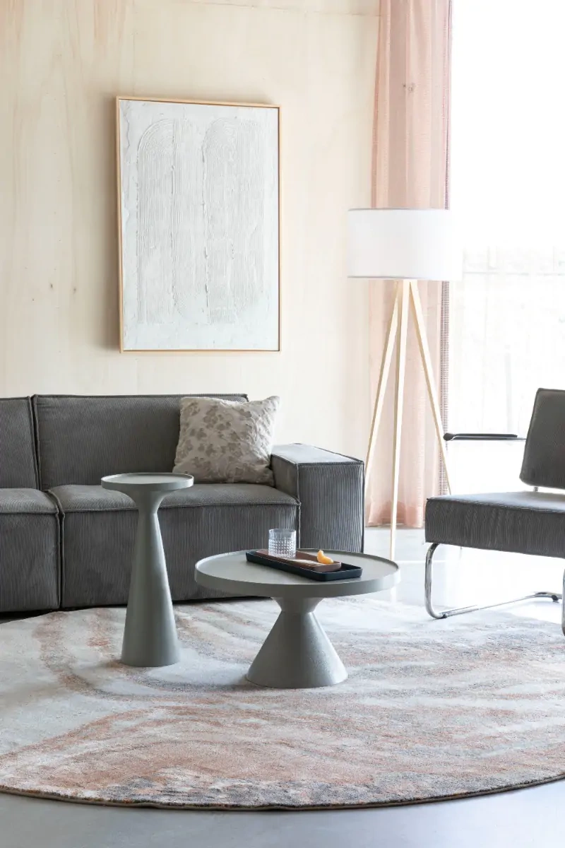 Zuiver :: Aluminum table Floss gray