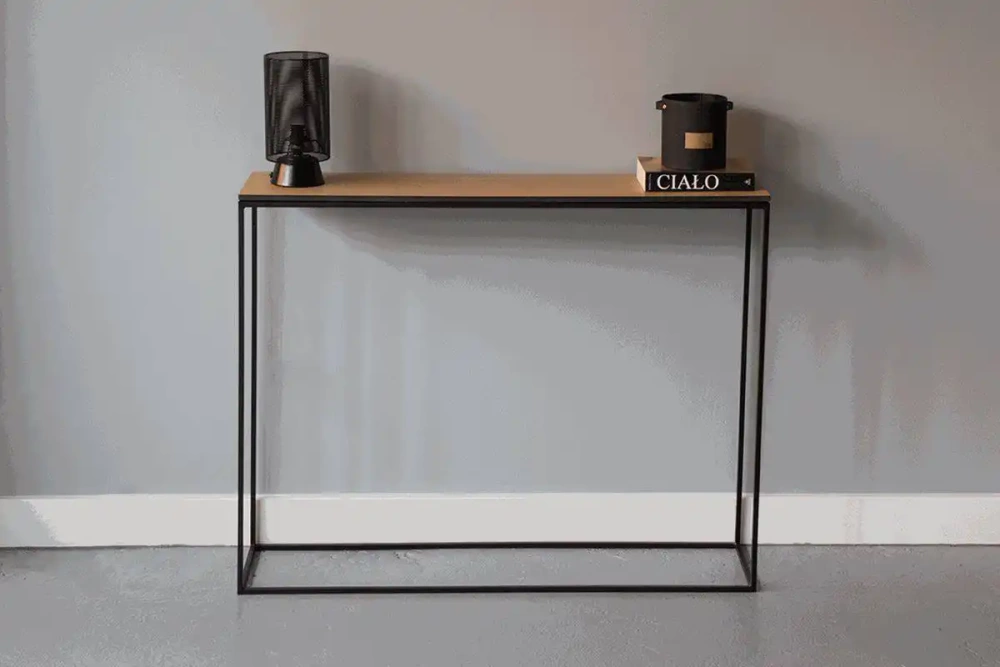 Nordifra :: Konsole aus Metall Stam 220 Eiche Größe xl schwarz