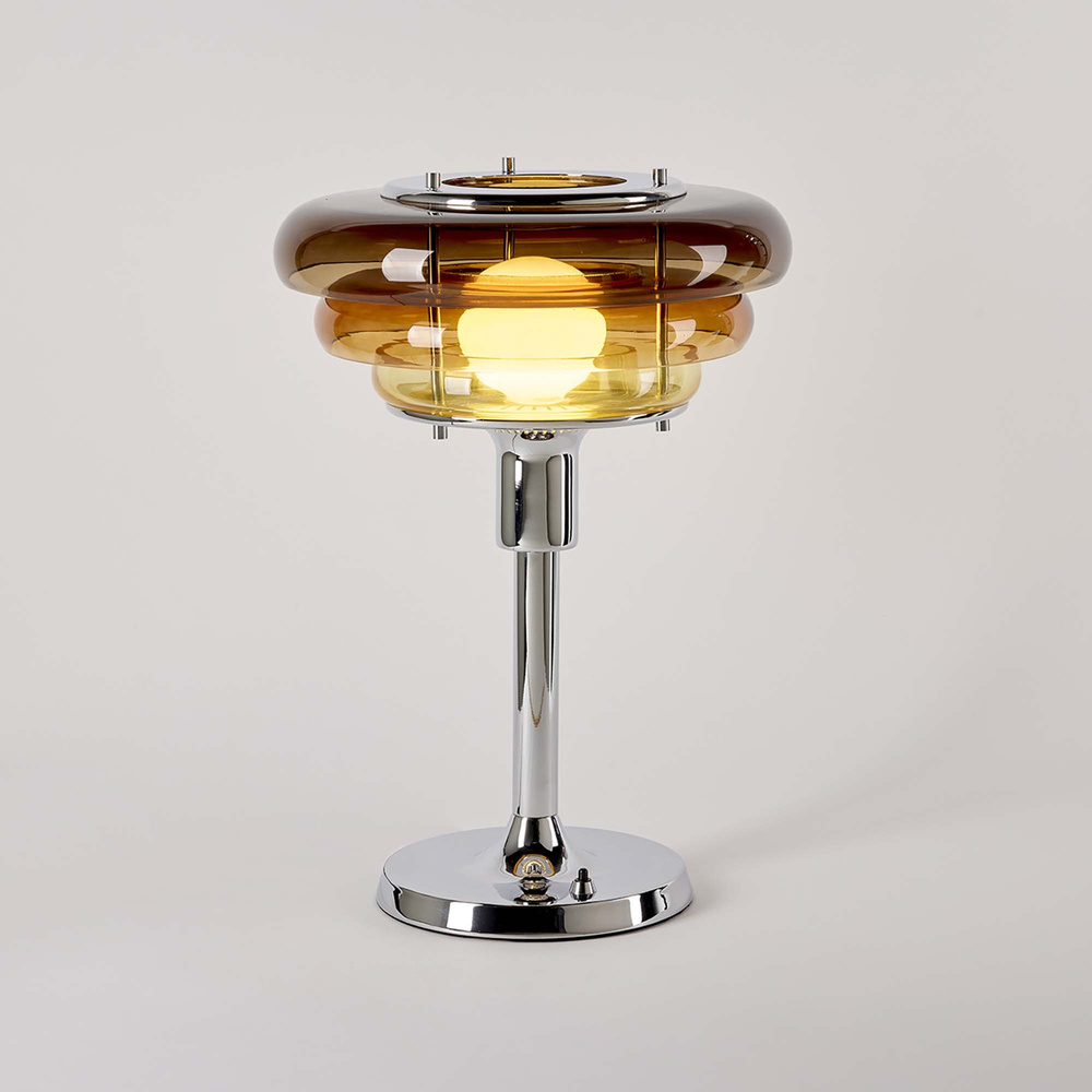 Market Set :: Lampa stołowa Sunset wys. 38 cm bursztynowa 