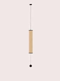 Aromas :: Nooi hanging lamp with linen shade, diameter 16.5 cm, vertical, with metal ball