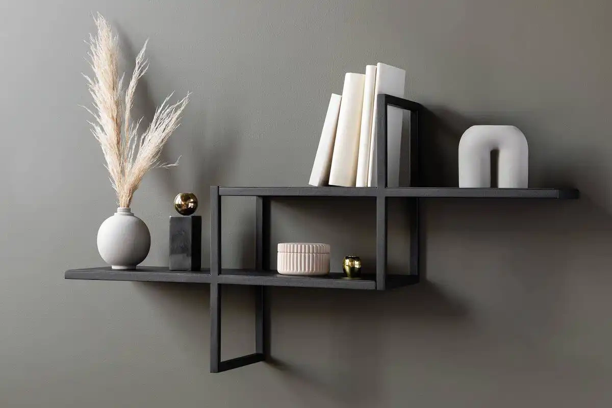 Loft Decora :: Półka ścienna Puzi czarna szer. 60 cm