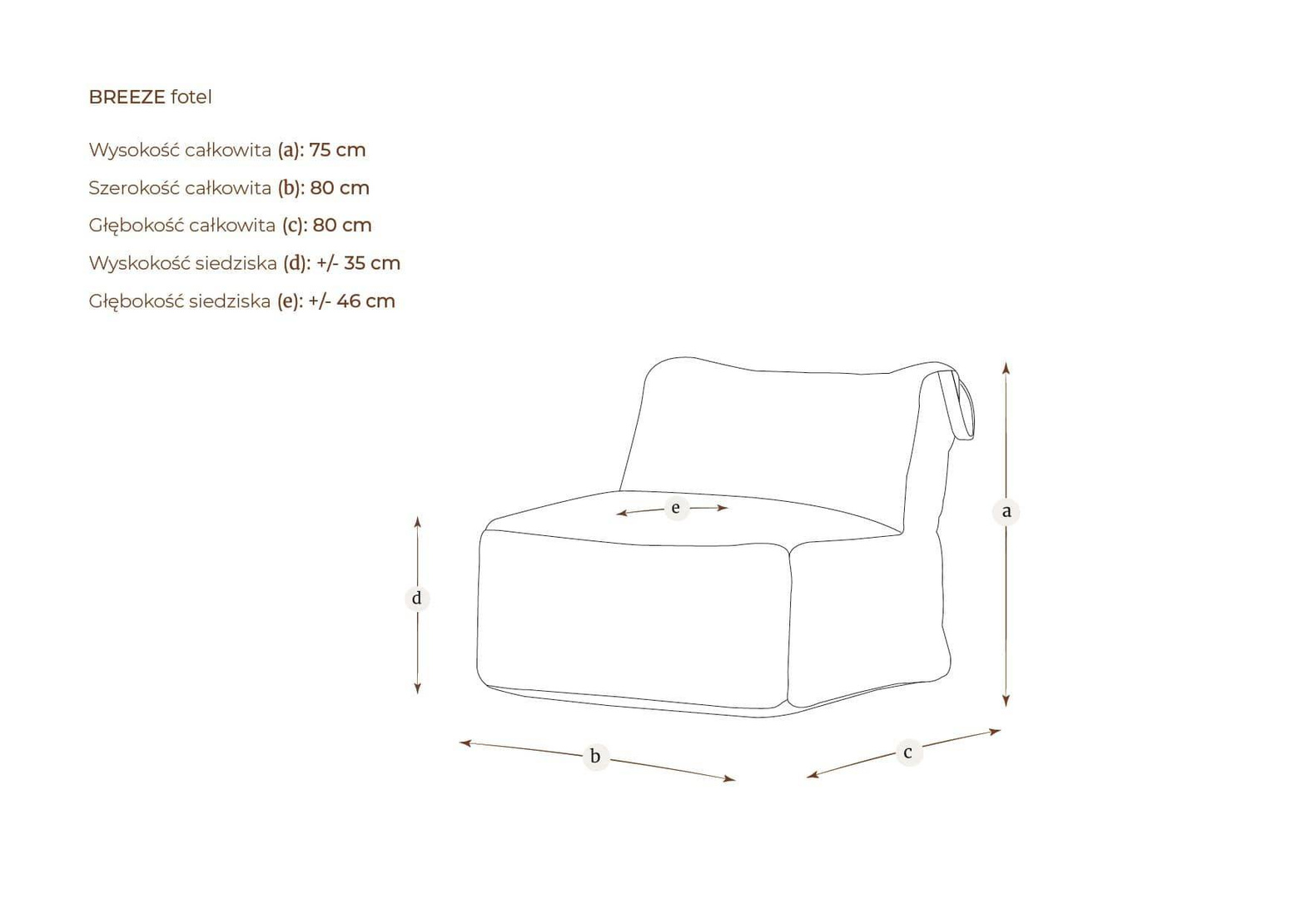 Garden Rabbit :: Breeze garden chair, width 80 cm, color to choose from