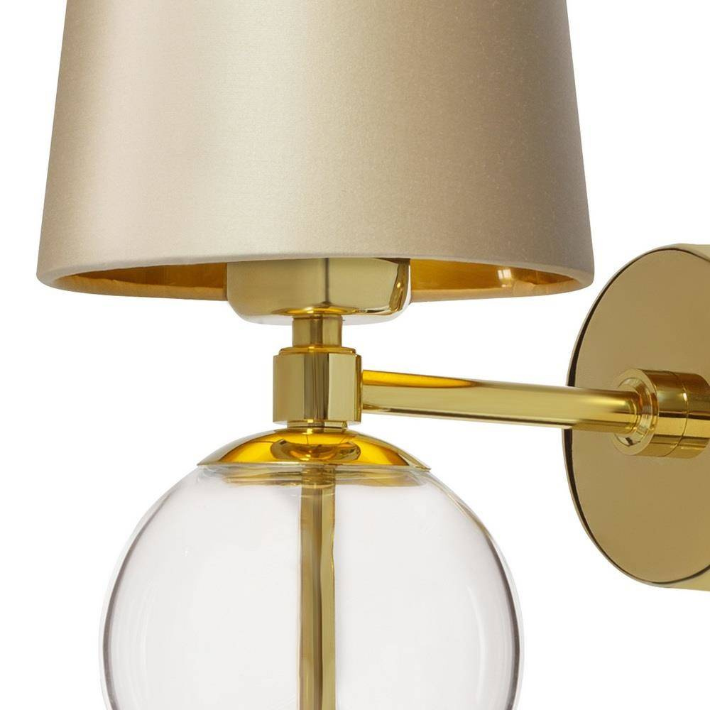 Kaspa :: Wandlampe aus Glas Coco Höhe 50 cm gold
