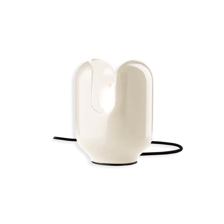 Ferroluce :: Batucada Tischleuchte, creme, Höhe 20 cm