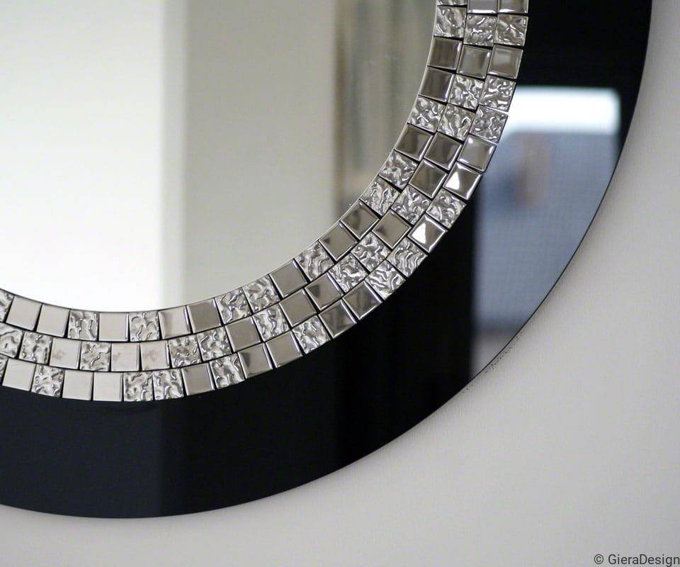 GieraDesign :: Spiegel Glamour runden Durchmesser 80 schwarz
