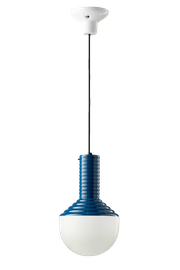 Ferroluce :: Selaron hanging lamp, diameter 24 cm, blue