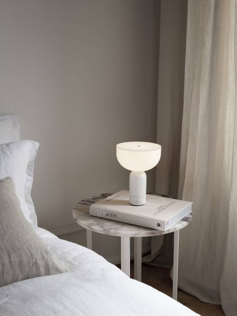 New Works :: Kizu table lamp, portable, marble base, white, height 24 cm