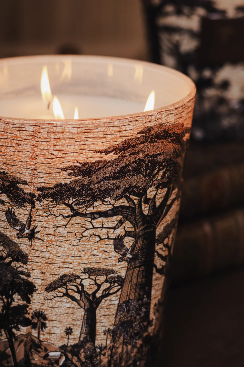 Baobab :: Świeca zapachowa Sacred Trees Mankono cynamon / migdał / drewno cedrowe