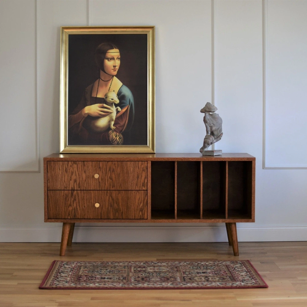 Pastform Furniture :: Drewniana komoda TV Mini Vinyl z szufladami rozmiar i kolor do wyboru