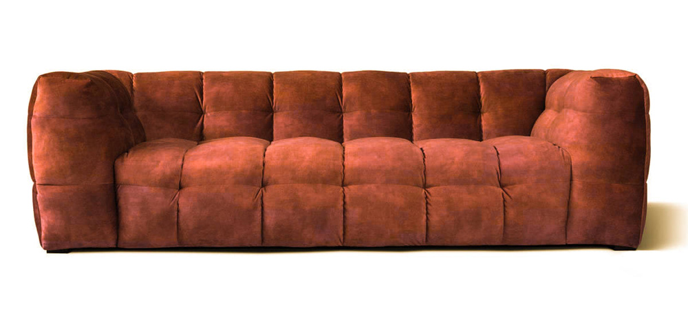 Nordic Line :: Sofa gepolstert Michelle 3 person 236x68x105cm rot