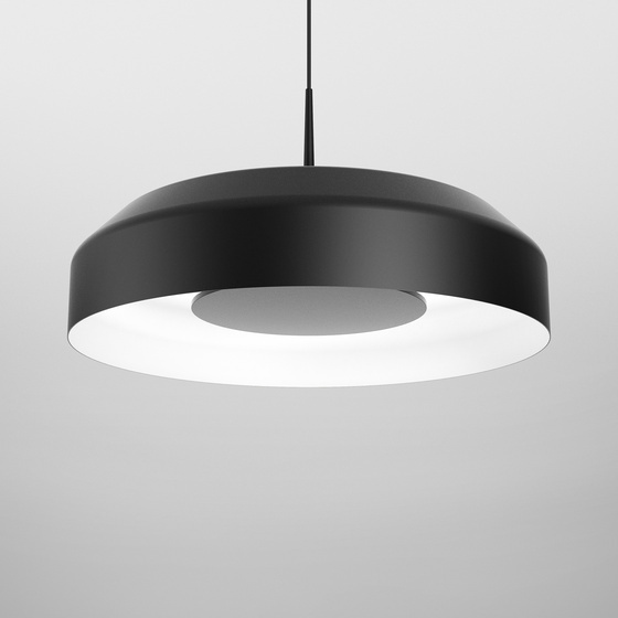 AQForm :: MAXI RING dot LED M930 Phase-Control Pendelleuchte schwarz+weiß