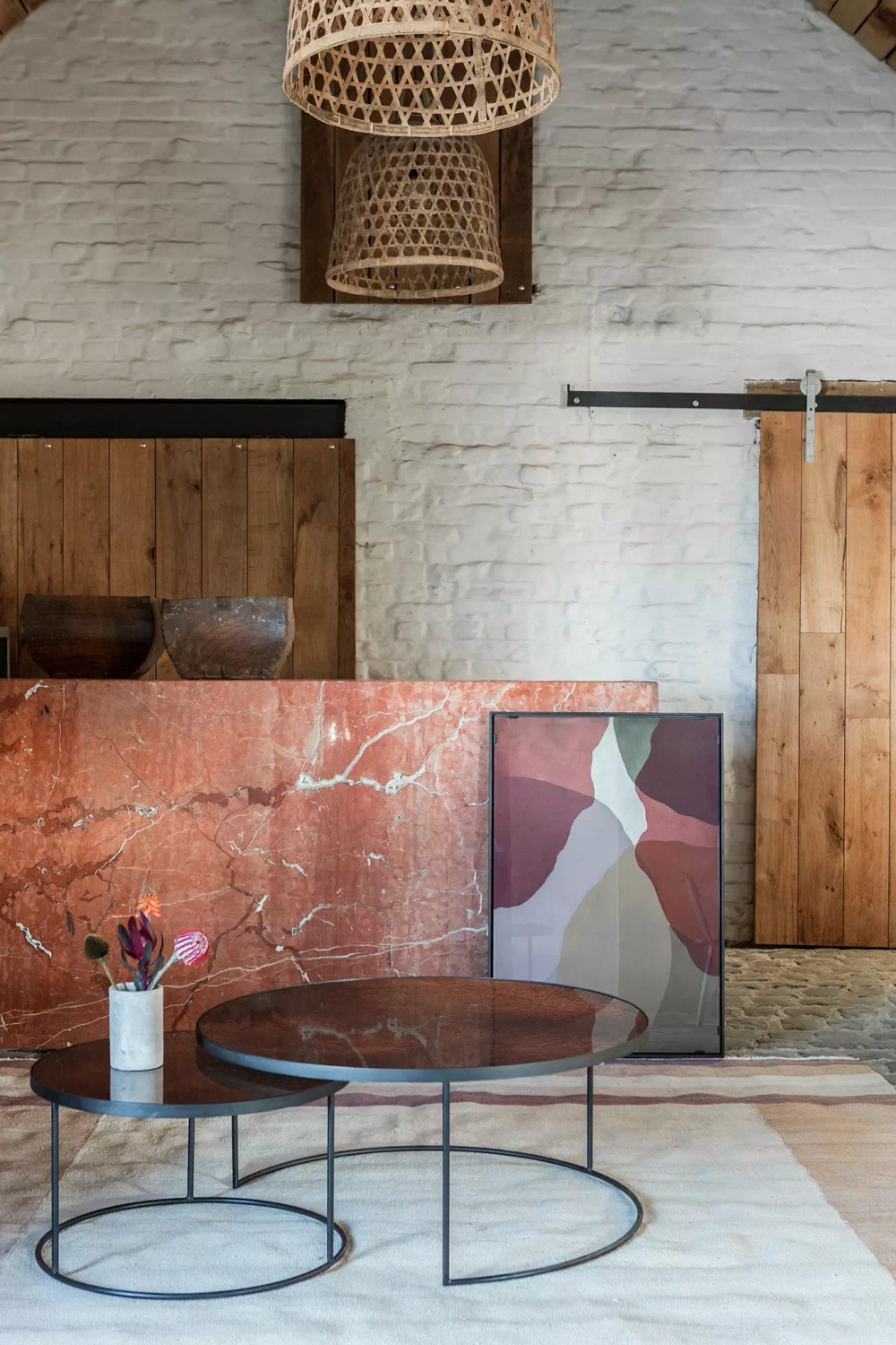 Ethnicraft :: Zestaw dwóch stolików kawowych Bronze Nesting