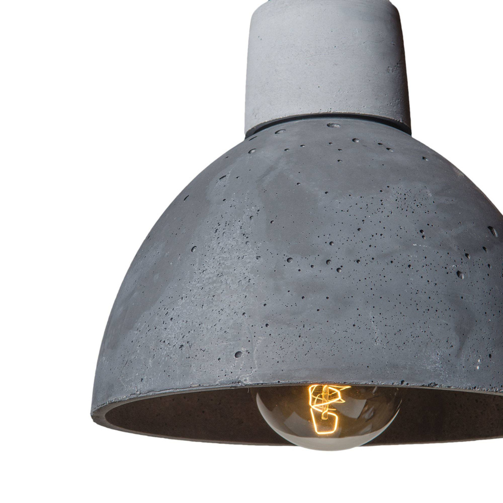 LOFTLIGHT :: Lampa wisząca Korta Concrete szara szer. 28 cm