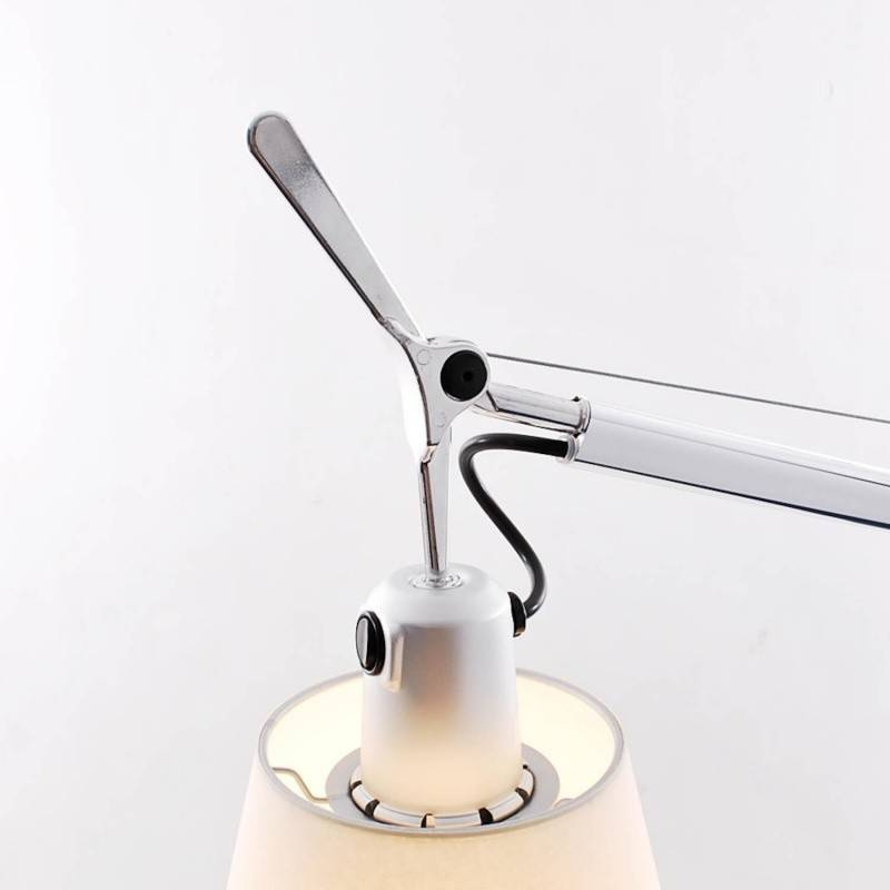 Artemide :: Schreibtischlampe aus Aluminium Tolomeo Basculante Höhe 75 cm silber