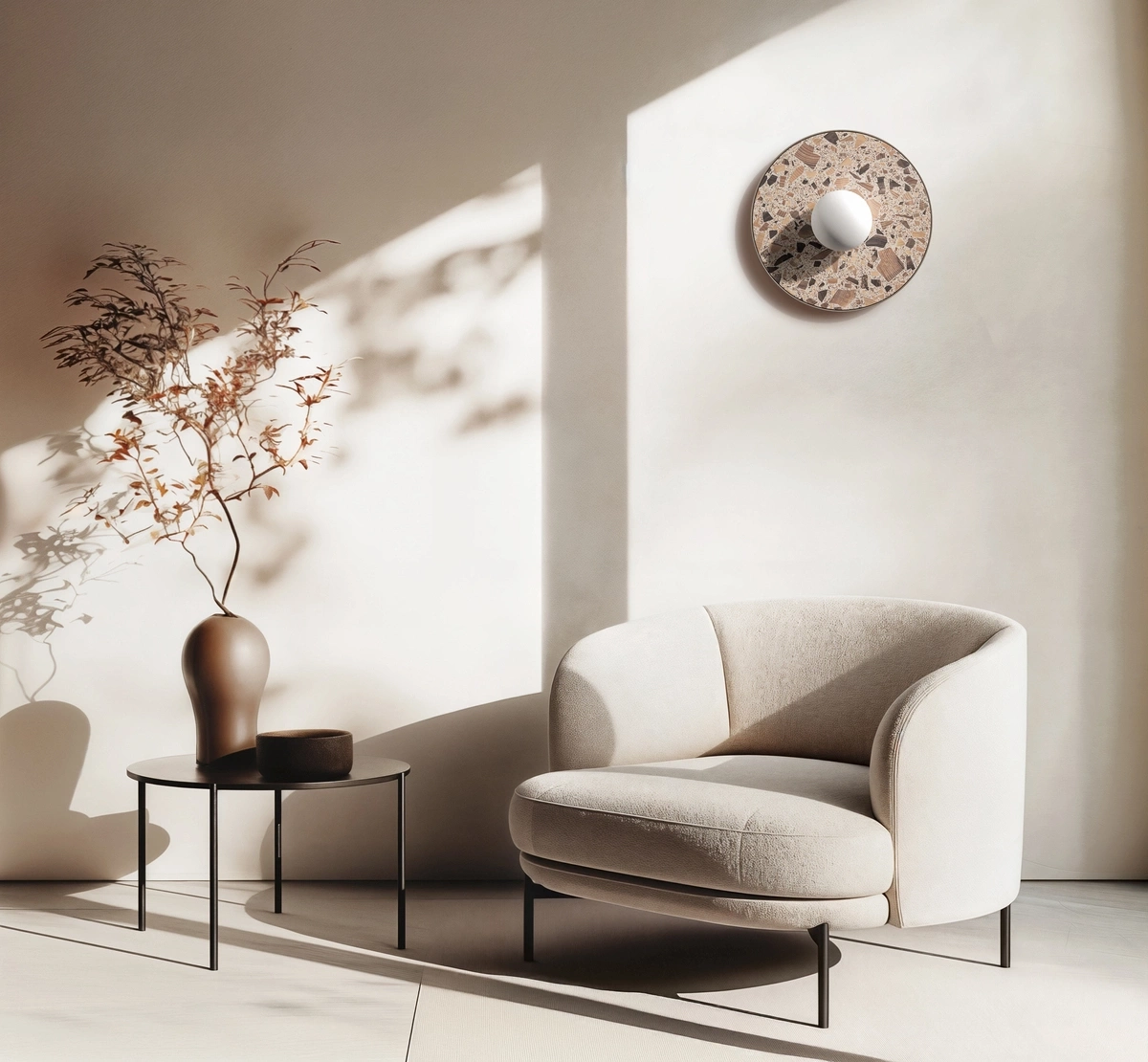 Kaspa :: Legra wall lamp / sconce, width 30 cm, cream IP44