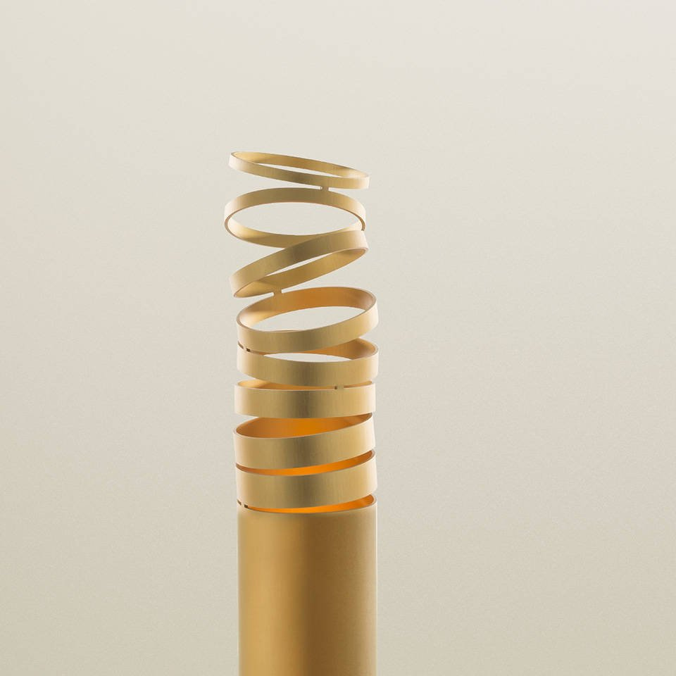 Artemide :: Floor lamp Decomposé Gold h 180 cm