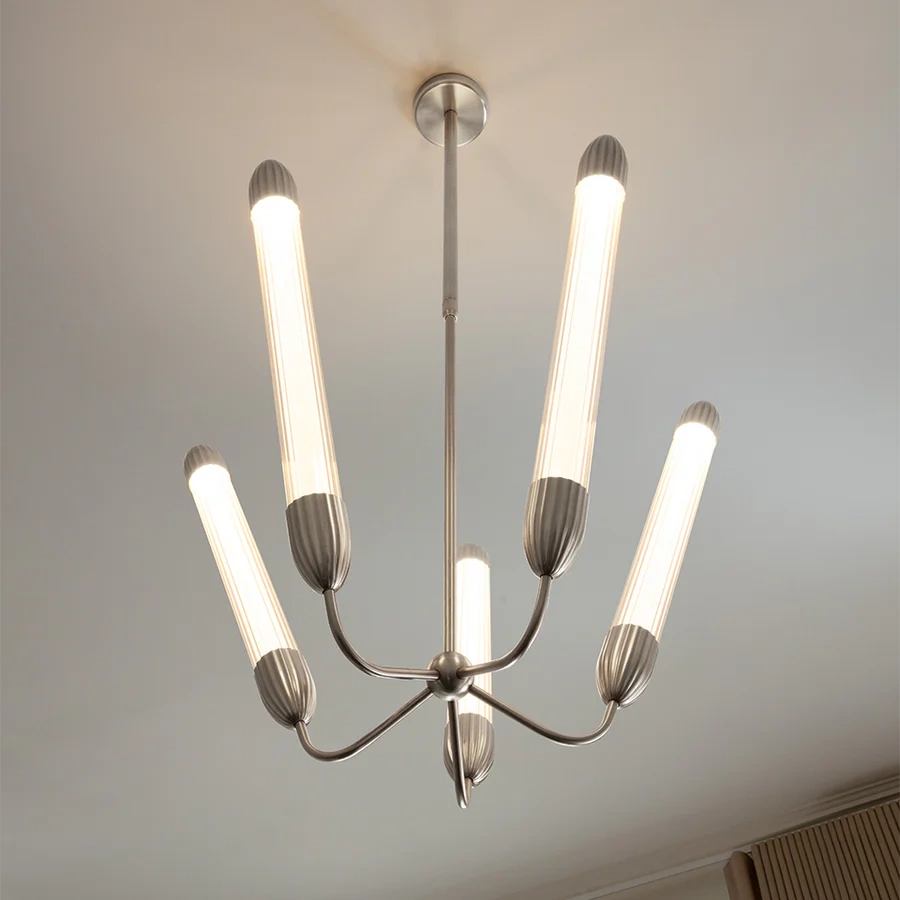 Umage :: Lemon Squeeze Long ceiling lamp/chandelier, diameter 85.6 cm, polished steel