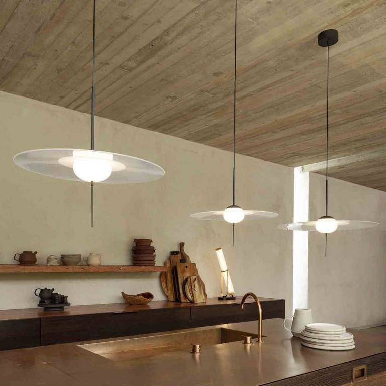 DCW:: Mono pendant lamp, diameter 40 cm, gray