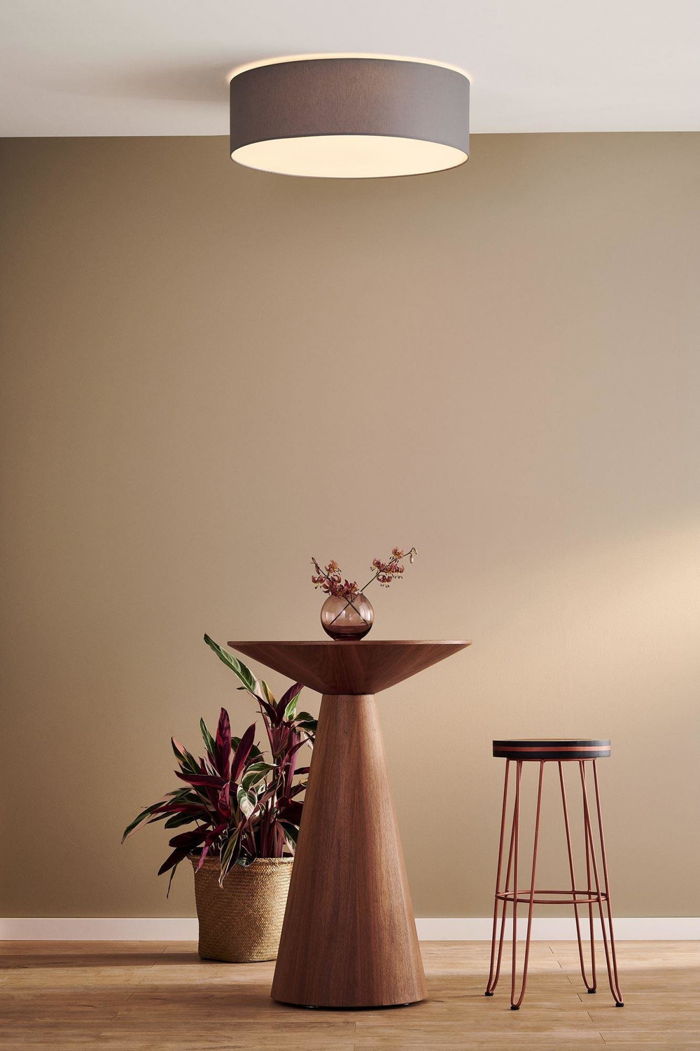 Kaspa :: Deckenlampe aus Metall Space Größe M grau