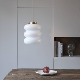 Embassy Interiors :: Glass hanging lamp Bibe white, dia. 23.5 cm
