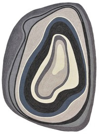 Brink & Campman :: Aura outdoor rug 160x230 cm gray irregular shape