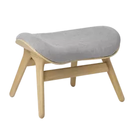 Umage :: Conversation Piece Sterling Upholstered Footstool, Gray, Width: 63 cm