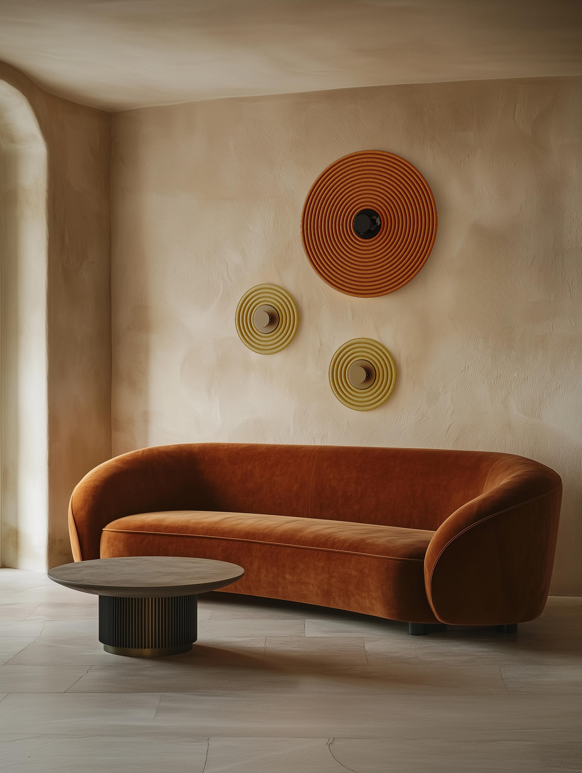 Aromas :: Tico wall lamp / sconce diameter 50 cm acoustic material color to choose from