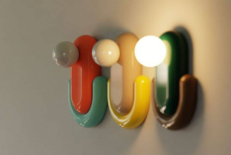 Ferroluce :: Eclair beige-yellow wall lamp/sconce, height 35 cm