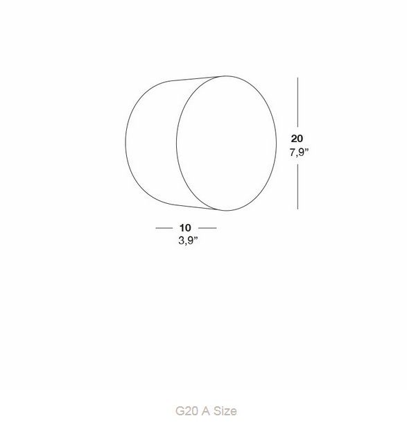 LZF :: Lampa ścienna / kinkiet Gea brązowy śr. 20 cm 