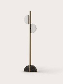 Aromas :: Gina floor lamp, height 140 cm, black and gold marble base