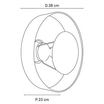 Market Set :: Sconce Mokuzai grey dia. 38 cm