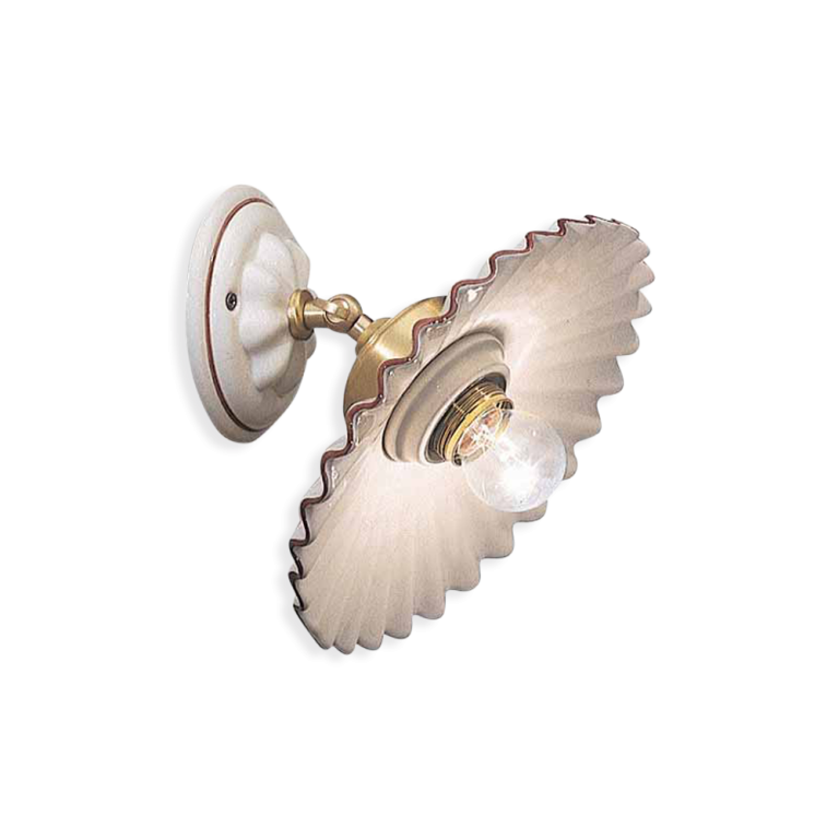 Ferroluce :: L'Aquila weiße Wandleuchte, Durchmesser 23 cm