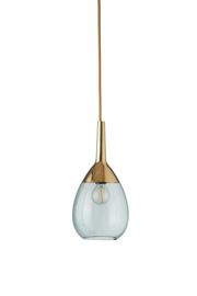 EBB & FLOW :: Lampa wisząca Lute zielono-złota śr. 14 cm