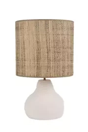 Market Set :: Tischlampe Keramik Portinatx Höhe 58 cm weiß