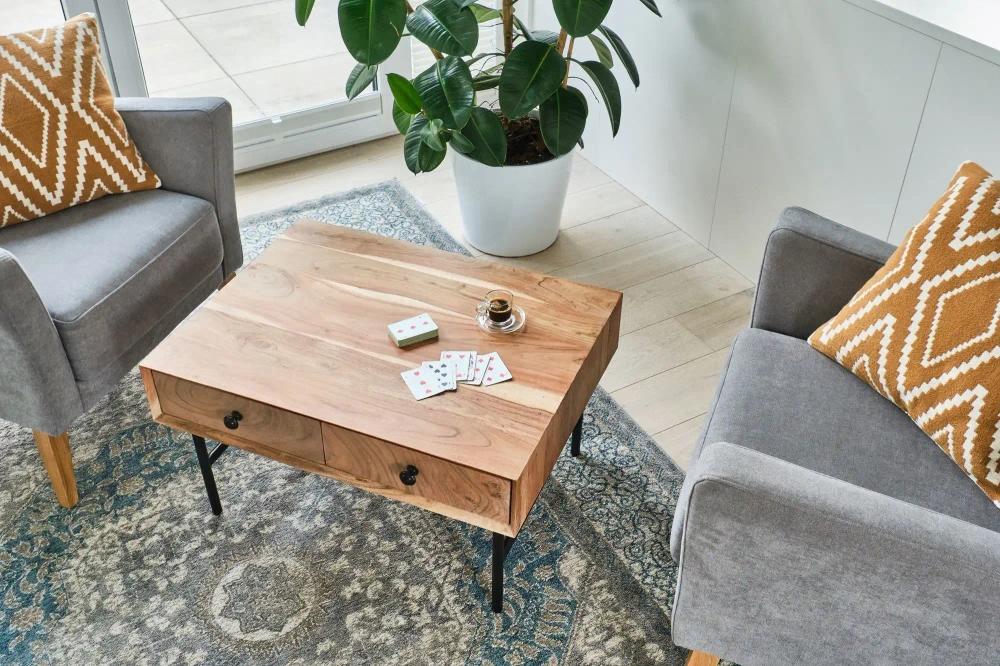 TABLE4U :: Wooden coffee table coffee table Florian 80x60x45