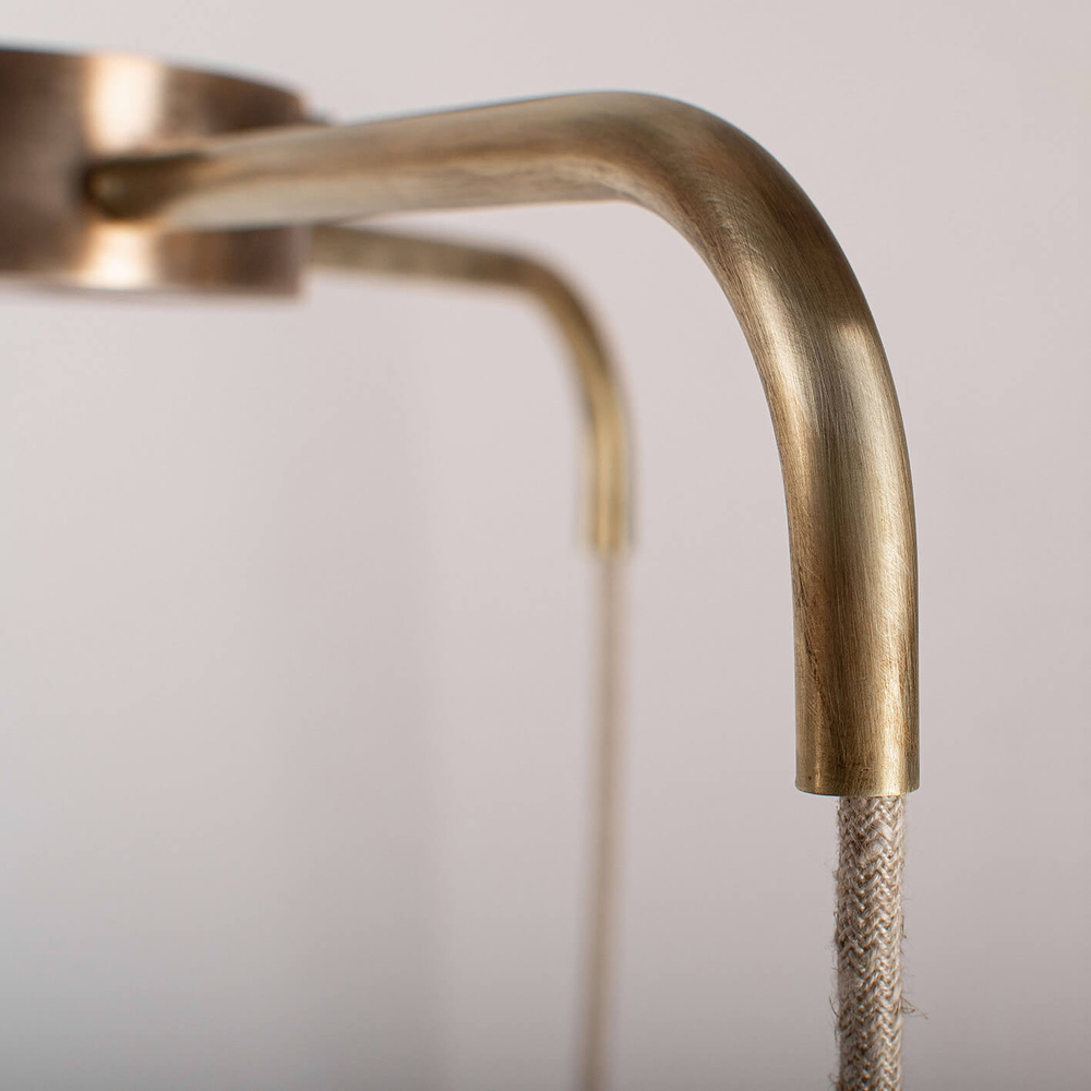 Embassy Interiors :: Kalliope Alabaster Brass Triadic Constellation Pendant Lamp/Chandelier