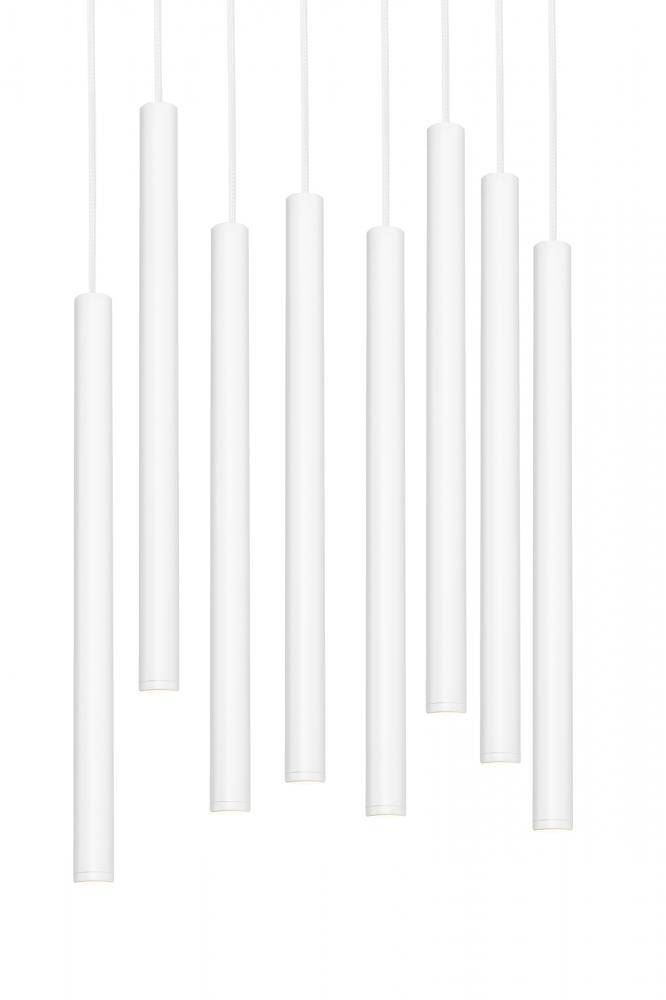 Kaspa :: Roll 8 New hanging lamp, diameter 48 cm, white