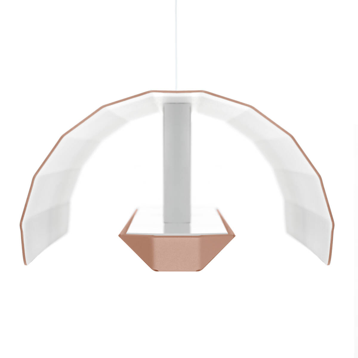 Kaspa :: Apolin linear pendant lamp, width 65 cm, pink