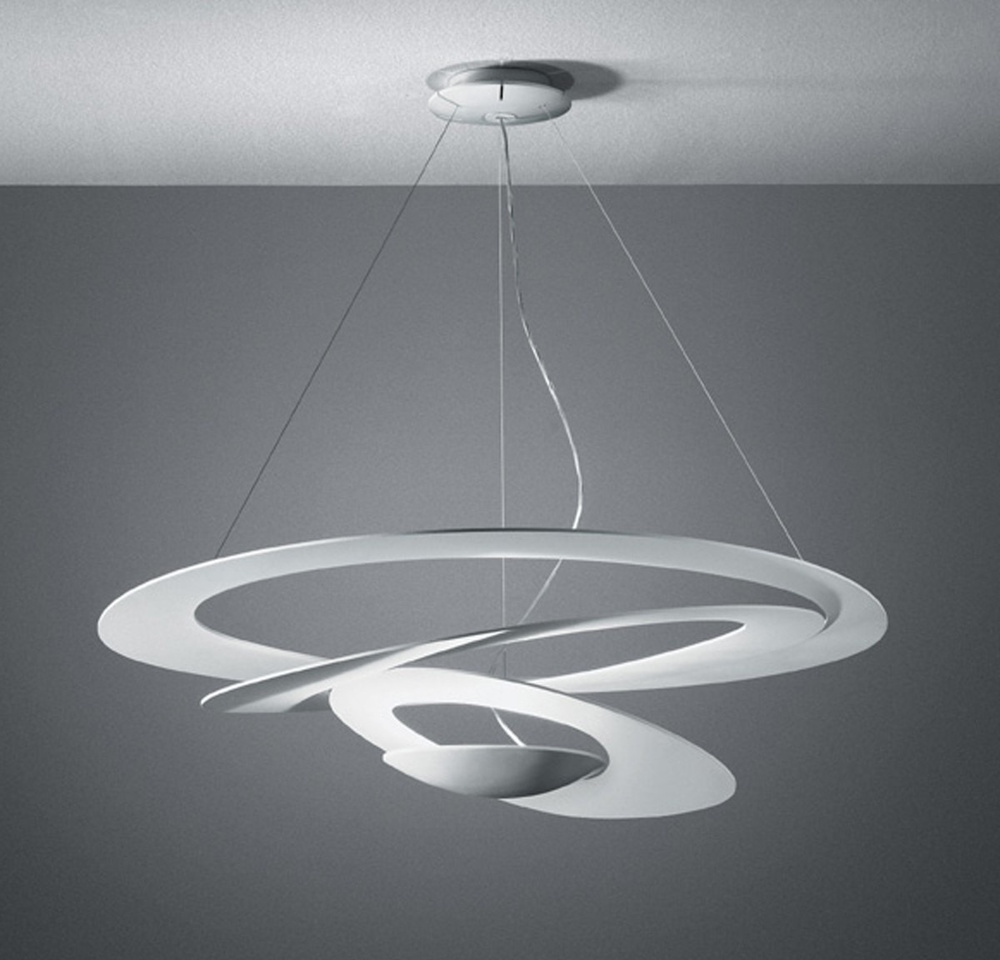 Artemide :: Hängelampe aus Aluminium Pirce Breite 97 cm weiß