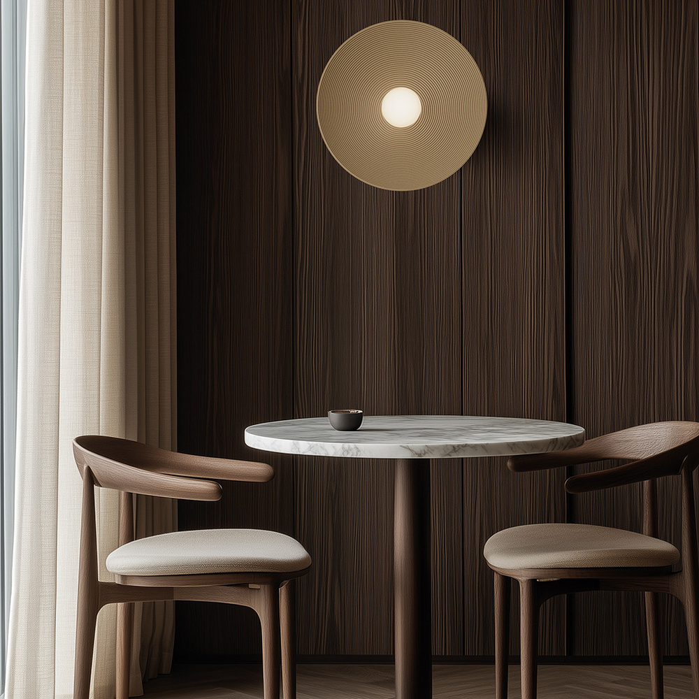 Aromas :: Lampa ścienna / kinkiet Dana śr. 35 cm kolor dark auburn