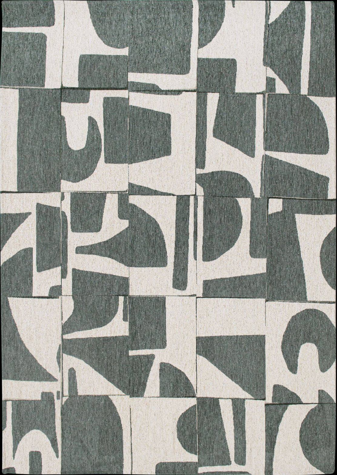 Louis De Poortere :: Papercut Dea Spray Rechteckiger Teppich 170x240 cm Beige-Grün