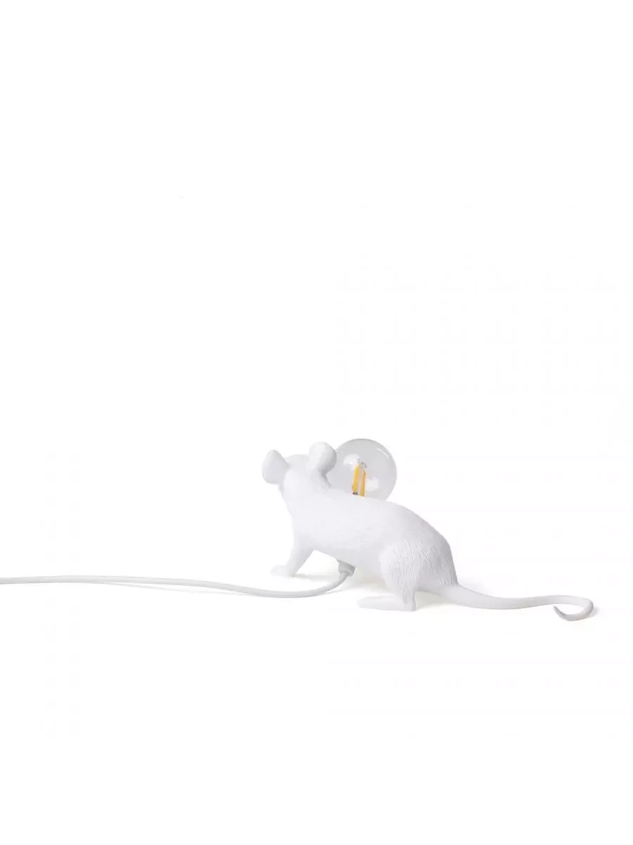 Seletti :: Tischlampe aus Plastik Mouse Lop weiß