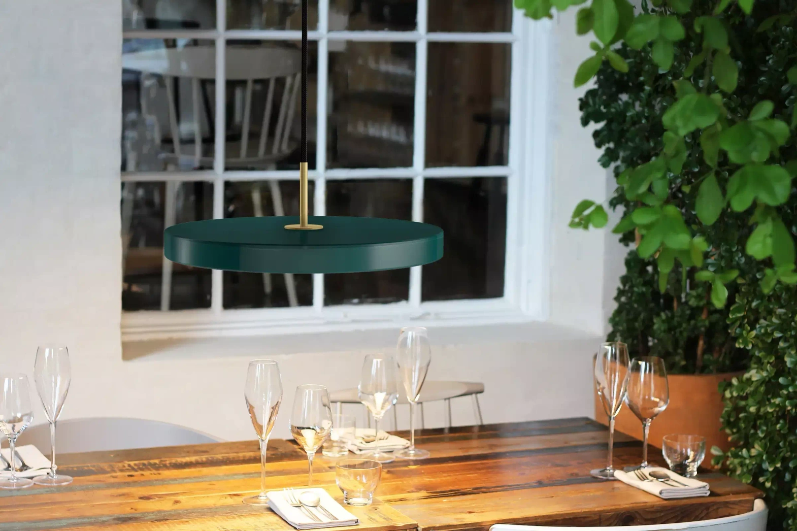 Umage :: Asteria Mini green hanging lamp, diameter 31 cm