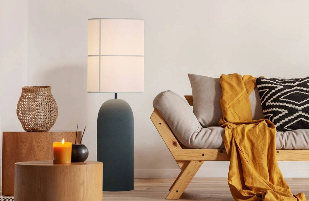 Robin :: Rania light gray floor lamp, height 115 cm