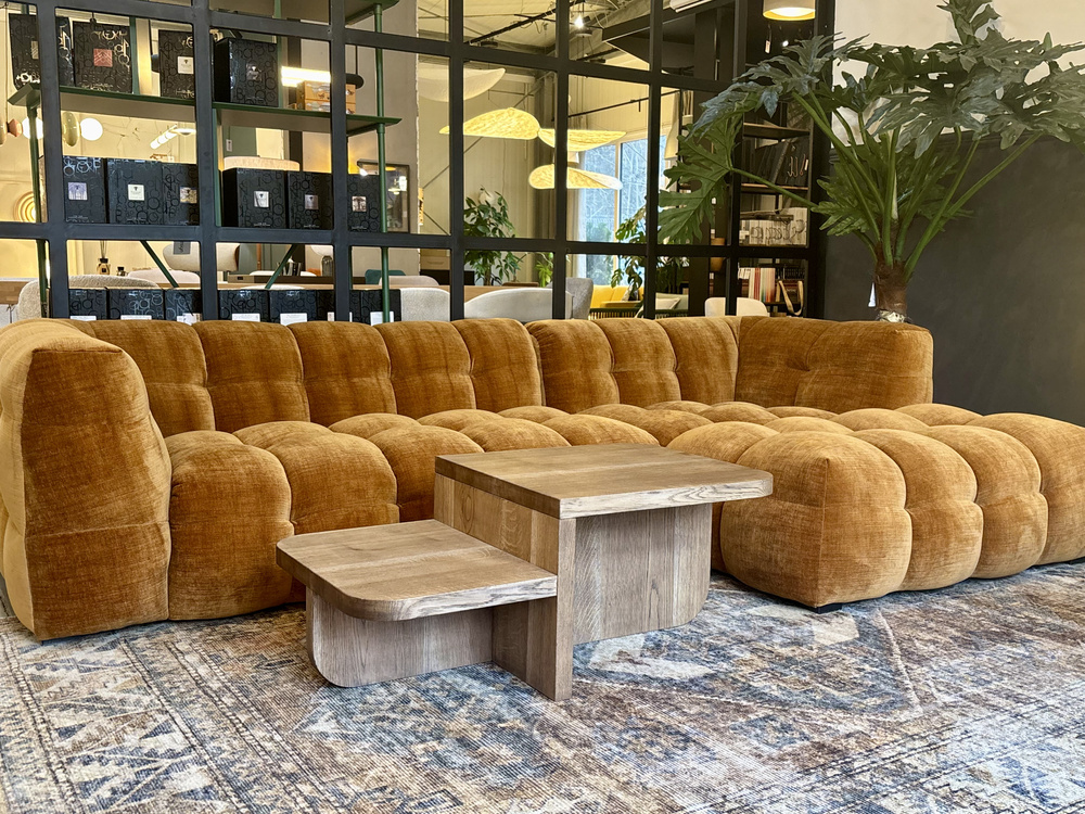 Nordic Line :: Sofa narożna / narożnik prawy Michelle szer. 292 cm bursztynowy