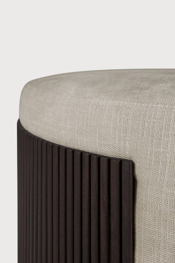 Ethnicraft :: Roller Max runder Pouf, Durchmesser 85 cm, Mahagoni