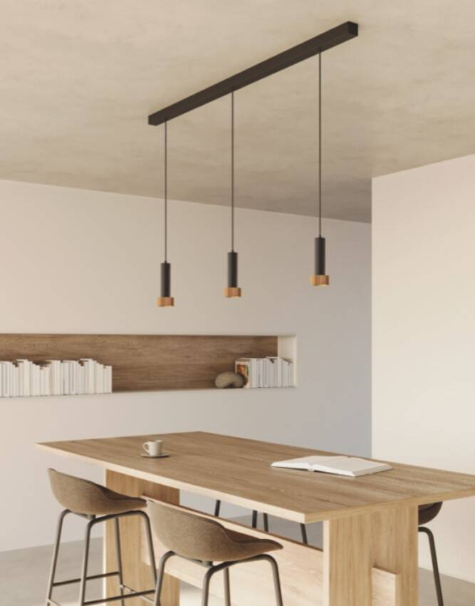 Aromas :: Hanging lamp Focus black and gray dia. 10 cm