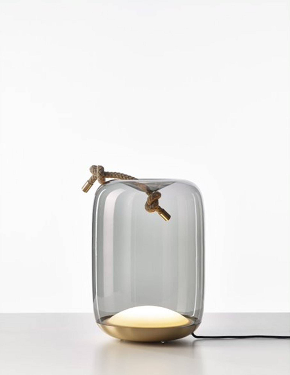 Brokis :: Table lamp Knot Cilindro Table transparent H: 42 cm